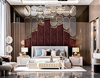 Luxury master bedroom design in kSA