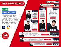 Animated Google Ads | PSD & GWD Web Banner Templates