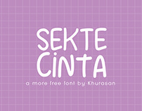 Sekte Cinta free font for commercial use