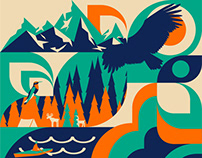 Apparel pattern design for outdoor brand
