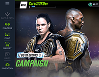 UFC MOBILE (UX Design & UI Art)