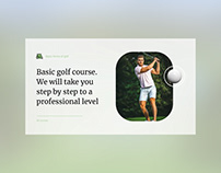 Basic Golf Course - free Google Slides Theme