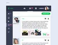 Product Dashboard, Activity Feed UI/UX