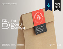D3 Restro Cafe - Logo Branding & Packaging Design