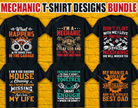 Mechanic T-Shirt Designs Bundle