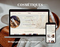 Site e-commerce Uniq Cosmetics