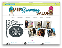 VIP Grooming Salon Website Development