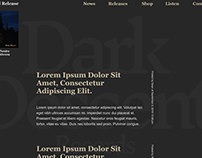 Dark Descent Records - Landing Page Redesign