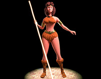 Diana, la acróbata. Personaje Cartoon