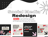 Social Media Redesign for an online school