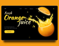 landing page.Orange juise