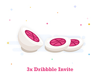 3 Dribbble Invite