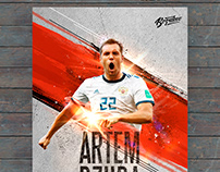 Artem Dzuba adidas soccer poster