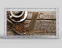 Coffee Billboard Mockup-Free Design Resource