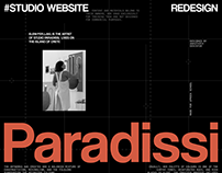 STUDIO PARADISSI | Website redesign
