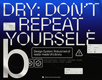 ⌘B I DRY: Design System