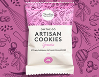 Charlie's Artisan Cookies Packaging Illustrations