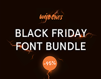Black Friday Font Bundle Deal -93% off