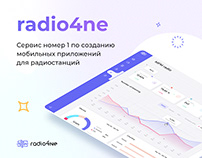 Radio4ne — личный кабинет и Landing page