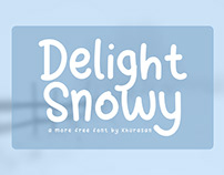 Delight Snowy Font Free for Commercial Use