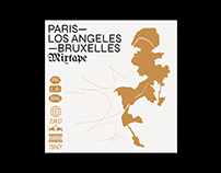 PARIS L.A. BRUXELLES mixtape [identity, graphic design]
