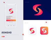 S Letter - Gradient Logo Design for soxaxa