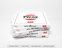Free Pizza Box Mockup
