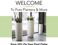 Email Graphic Design—Pots Planters & More