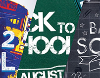 Back to School Poster Designs