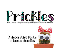 Prickles Font Collection
