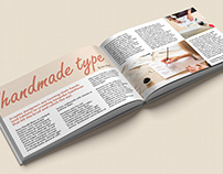 The Handmade Type Magazine Spread