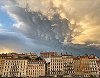 Soir d'orage à Lyon