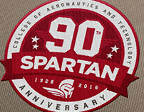 Spartan 90th Anniversary Badge