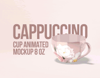 Cappuсcino Cup Animated Mockup 8oz