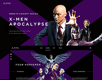 X-Men Apocalypse Web concept Design