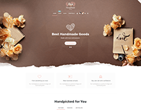 Handmade goods website design