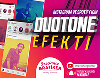 Instagram ve Spotify'da kullanılan Duotone Efekti