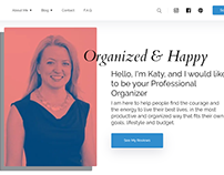 Minimalistic clean website for a Professional Organizer