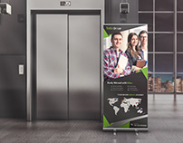 Edex Group | RollUp Banner Design with 3D Mockup
