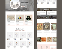 Modern E-Commerce Website Design for Arku Pottery