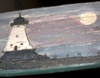 Great Lakes Lighthouses on Driftwood II