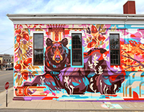 “Wisdom” mural in Geneseo, NY.