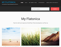 My Flatonica Free WordPress Theme