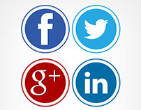 Simply Circles Social Media Icon Set