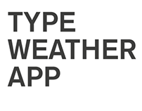 Type Weather app