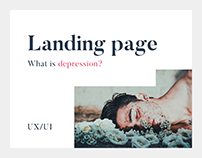 Landing page for online psychological support