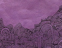 Experimental Automatic Purple Astrol Drawing