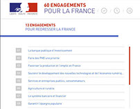 Elysée : 60 engagements pour la France