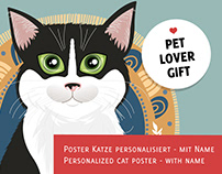 Order your customizable cat poster