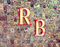 Red Brick Pizza Comic Book Cover Mural 2014